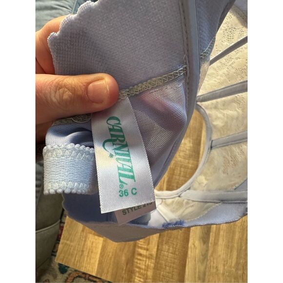 Women’s Vintage Carnival Lace Cinderella Corset Bustier Bra Top size 36C style 2 - Picture 3 of 4